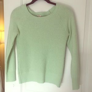 Light green j crew sweater